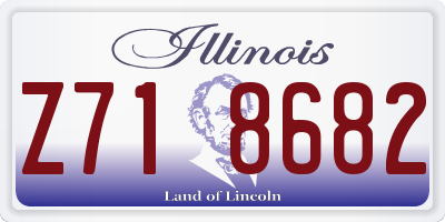 IL license plate Z718682