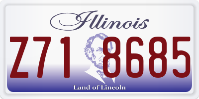 IL license plate Z718685