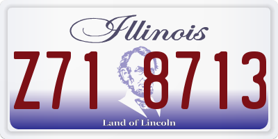 IL license plate Z718713
