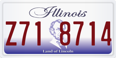 IL license plate Z718714