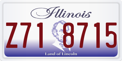 IL license plate Z718715