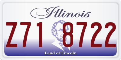 IL license plate Z718722