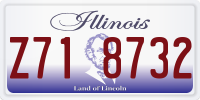IL license plate Z718732