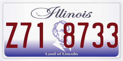 IL license plate Z718733