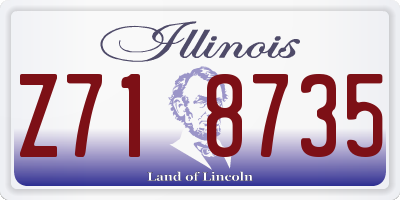 IL license plate Z718735