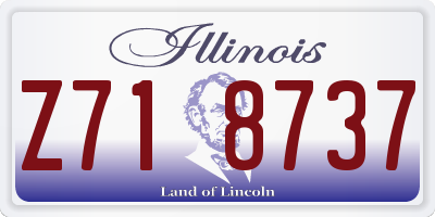 IL license plate Z718737