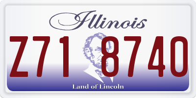 IL license plate Z718740