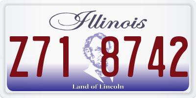 IL license plate Z718742