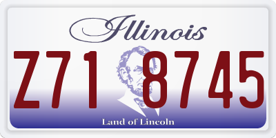 IL license plate Z718745