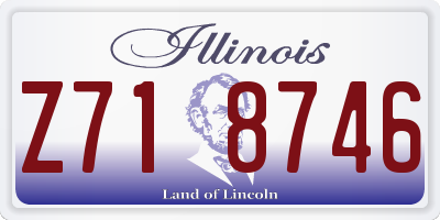 IL license plate Z718746