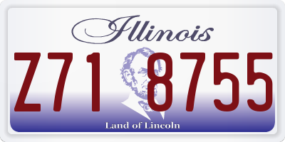 IL license plate Z718755