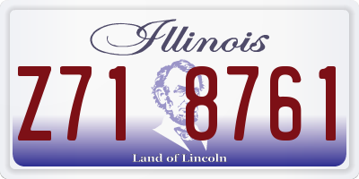 IL license plate Z718761