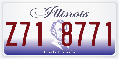 IL license plate Z718771