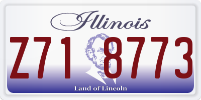 IL license plate Z718773
