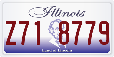 IL license plate Z718779