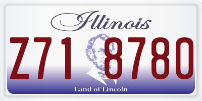 IL license plate Z718780