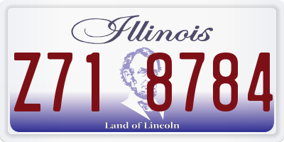 IL license plate Z718784