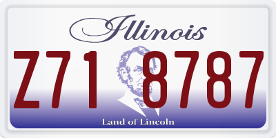 IL license plate Z718787