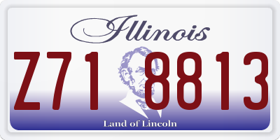 IL license plate Z718813