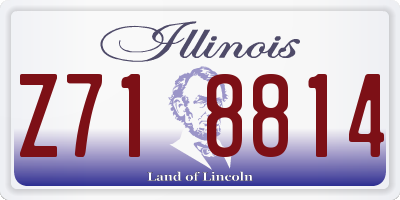 IL license plate Z718814