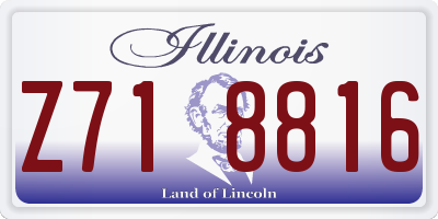 IL license plate Z718816