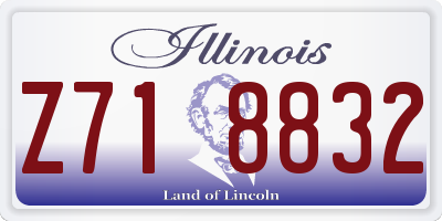 IL license plate Z718832