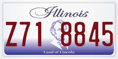 IL license plate Z718845