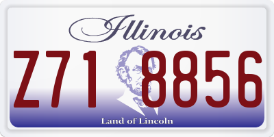 IL license plate Z718856