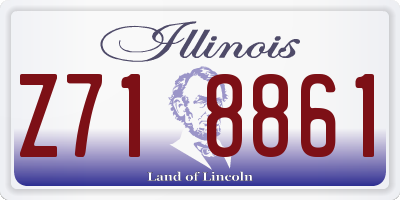 IL license plate Z718861