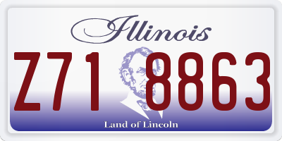 IL license plate Z718863