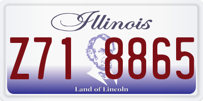 IL license plate Z718865