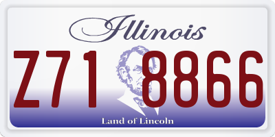 IL license plate Z718866