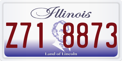 IL license plate Z718873