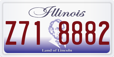 IL license plate Z718882
