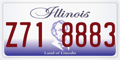IL license plate Z718883
