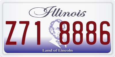 IL license plate Z718886