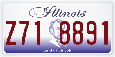 IL license plate Z718891