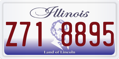 IL license plate Z718895