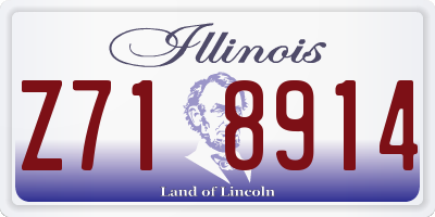 IL license plate Z718914