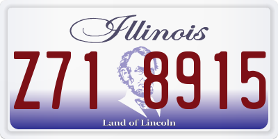 IL license plate Z718915
