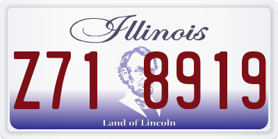 IL license plate Z718919