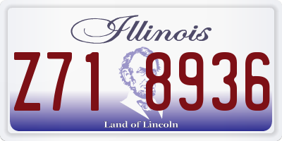 IL license plate Z718936