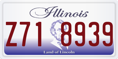 IL license plate Z718939