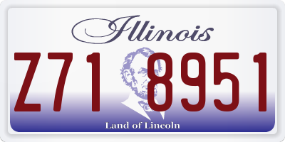 IL license plate Z718951