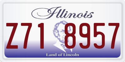 IL license plate Z718957