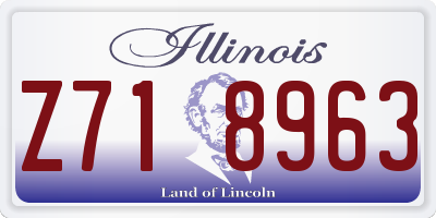 IL license plate Z718963