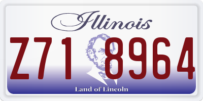 IL license plate Z718964