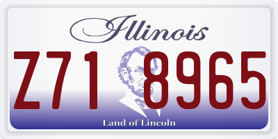 IL license plate Z718965