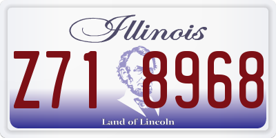 IL license plate Z718968