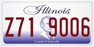 IL license plate Z719006